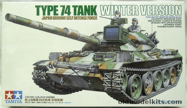 Tamiya 1/35 Type 74 Winter Version - JGSDF Main Battle Tank, 35168 plastic model kit